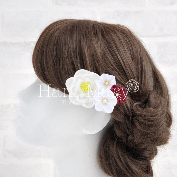 白椿と紅花