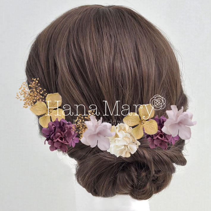 紫の紫陽花